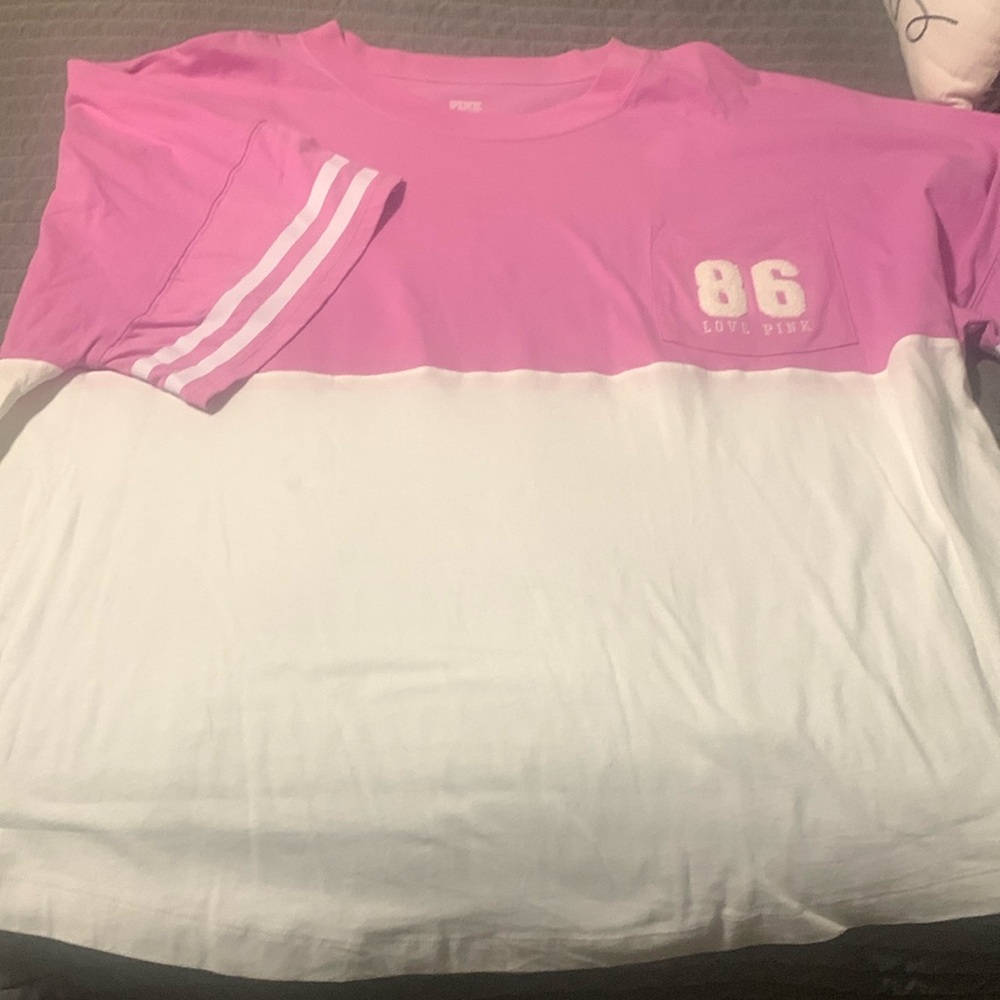 PINK Victoria’s Secret long cropped T-shirt sz XXL
